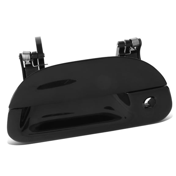 DNA Motoring THO-PF-00046 For 1997-2007 Ford F150 F250-550 Super Duty Rear Black Smooth Tailgate Handle with Keyhole