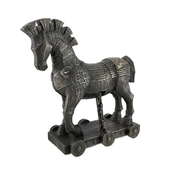 Veronese Design Ancient Greek Bronzed Trojan Horse Statue