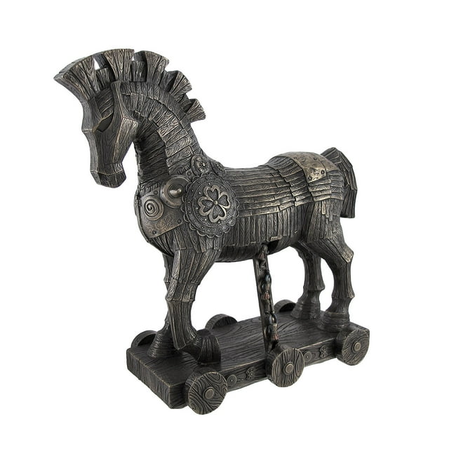 Statue de Cheval de Troie Grec Ancien Bronzé