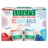 Luigi's Red, White, & Blue Real Italian Ice, 36 oz, 6 Count (Frozen)