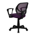 thumbnail image 4 of Scranton & Co Mid-Back Mesh Office Chair with Arms in Purple, 4 of 9