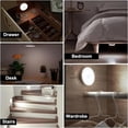 thumbnail image 6 of Motion Activated Night Light with Magnetic Base, Adhesive Auto On/Off LED Closet Light, Flame Retardant Stair Light for Hallway, Cabinet, Bedroom, Kitchen Safety Lighting. (White), 6 of 8