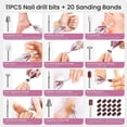 thumbnail image 4 of 36 kits profesionales de manicura y pedicura, juegos de Lima de uñas eléctricas con 11 taladros de uñas, perforadoras de uñas eléctricas sin cuerda, trituradoras de uñas de uñas gruesas, 4 of 5