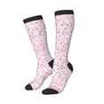 thumbnail image 2 of Balery Cute Rabbit Flower Printed Novelty Socks Men's Women's Crew Socks Sports Socks Knee High Socks Cotton Socks Quirky and Cool Socks, 2 of 9