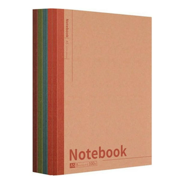 Paquete cuadernos de tapa Cuadernos de tamaño A5 B5 - Cuadernos de notas de 40 páginas para de la hogar A5 100 Página