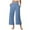 Blue, variant on Odbmxy Ankle Womens Plus Size Pants Wide-Leg Womens Trousers Loose Stretch Soft Athletic Solid Color Blue Pants,XXL