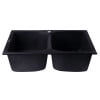 thumbnail image 5 of ALFI brand AB3220DI-BLA Black 32" Drop-In Double Bowl Granite Composite Kitchen Sink, 5 of 11