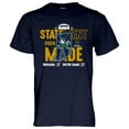 thumbnail image 2 of Men's Blue 84  Navy Notre Dame Fighting Irish 2024 College Football Playoff First Round Statement Made Score T-Shirt, 2 of 3