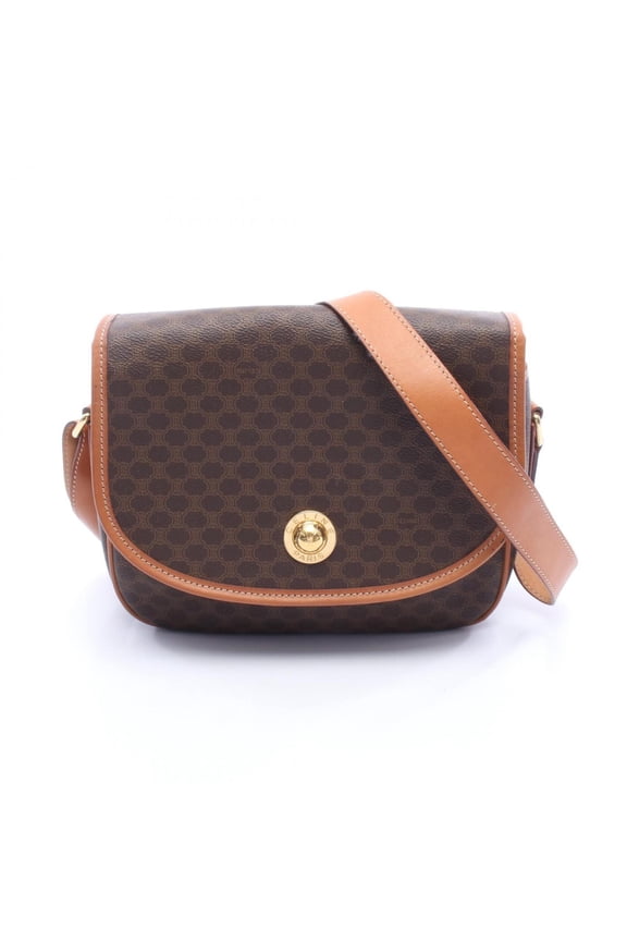 Pre-Owned Celine Macadam Starball Shoulder Bag/Handbag, Coated Canvas and Leather, Women's,...
