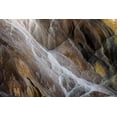 thumbnail image 2 of Jones, Adam 14x11 Black Ornate Wood Framed with Double Matting Museum Art Print Titled - Colorful travertine slope with yellow and brown cyanobacteria-Mammoth Hot Springs, 2 of 4