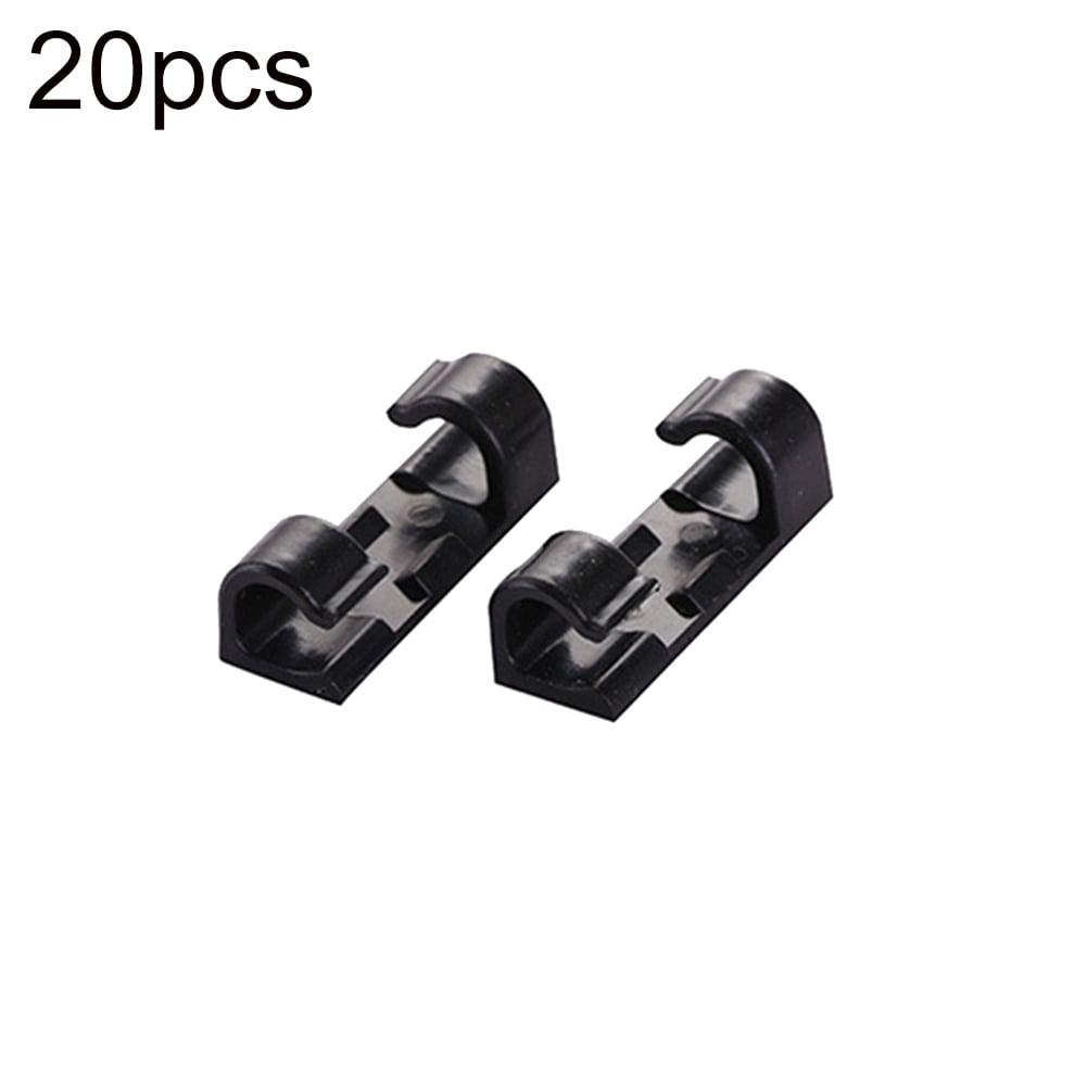 Helboar Cable Clips 50PCS, Self Adhesive Cable Management Clips, Cord  Organizer Wire Clips Cord Holder for Appliances PC Wall Ethernet Cable  Under