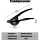 thumbnail image 2 of Manual Lemon Squeezer, Black Aluminum Citrus Juicer with Ergonomic Handle for Maximum Juice, 2 of 5