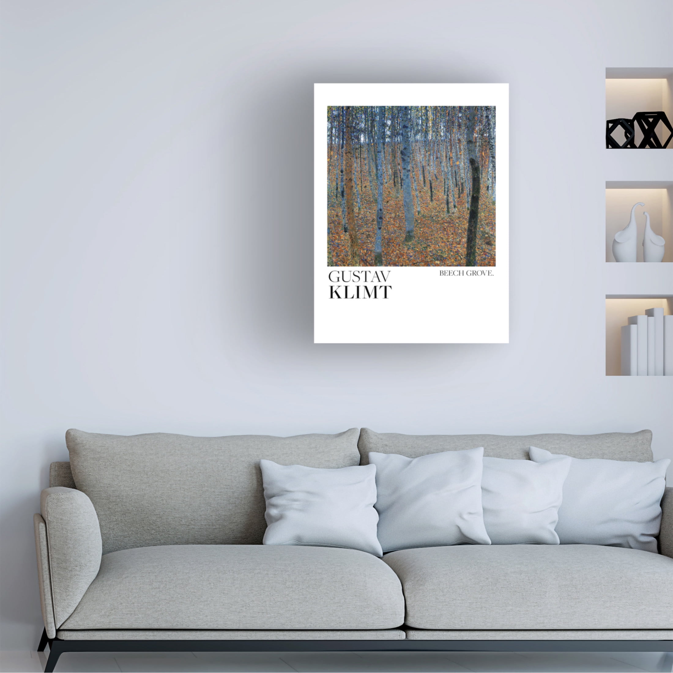 Canvas Wall Art - Pictufy  'Beech Grove I 1902 Poster' Wall Art for Living Room, Bedroom, or Office D?cor by Trademark Fine Art - 14 x 19 Inches