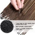 thumbnail image 4 of SEGO 100% Remy Human Hair Extensions Micro Loop Hair Extension Nano Micro Bead Ring Thick Hair Piece Clearance, 4 of 8