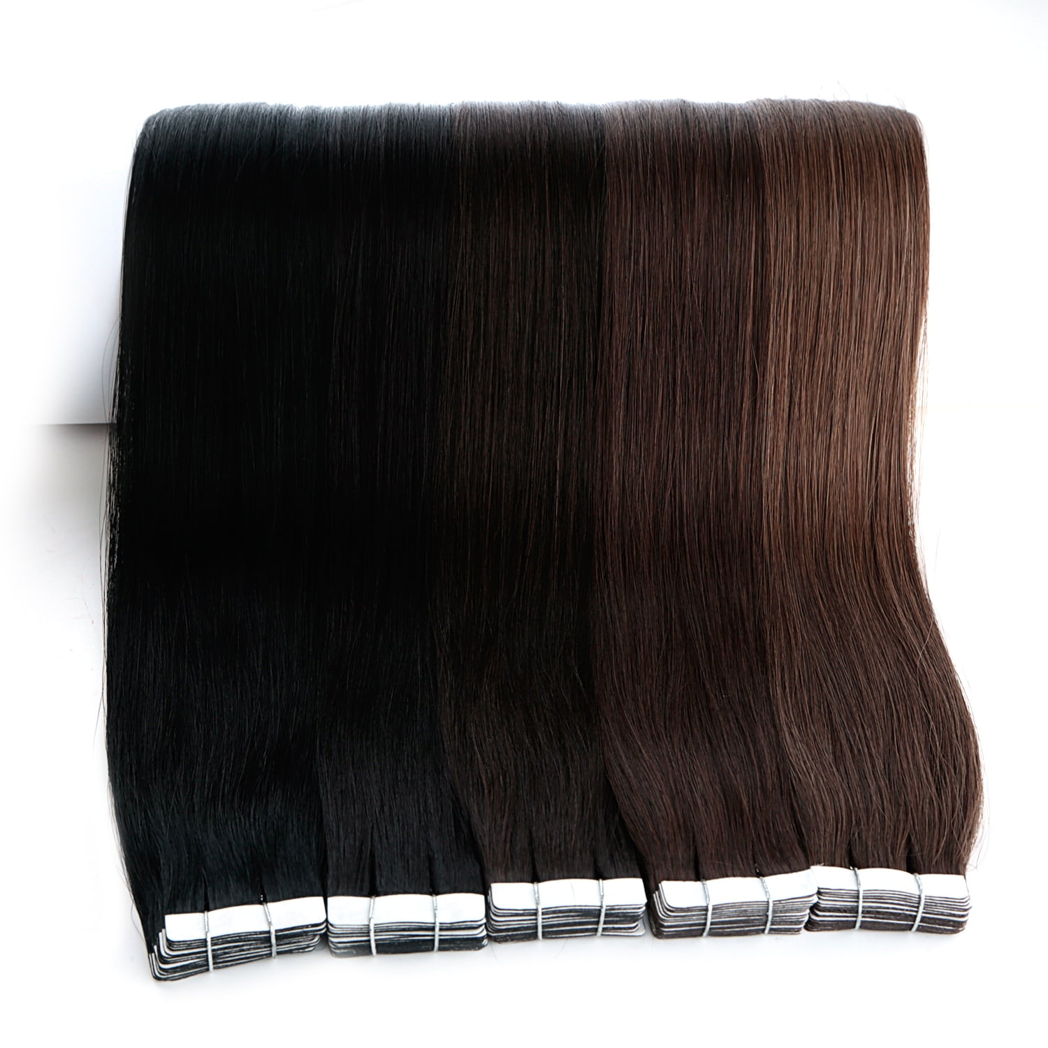 20-Inch Tape-In Human Hair Extensions, Seamless Silky Straight Salon Quality Amazon.com : Tape in Hair Extensions 20 Inch Tape in  main image 4