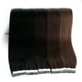 thumbnail image 3 of Hair Extensions Real Human Hair 100% Remy Natural Tape In Extensions Straight Tape in Hair Extensions Human Hair Seamless 20pcs/pack 18inch, 3 of 6