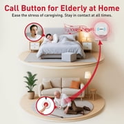 CallToU Wireless Caregiver Pager Call Button Call Bell Medical Alert System for Seniors Patient Elderly at Home 2 Waterproof Transmitters 3 Receivers