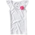 thumbnail image 1 of Aeropostale - Camiseta sin mangas con mangas onduladas para mujer, color sólido, blanco, pequeño, 1 of 1