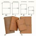 thumbnail image 2 of 100% Genuine Leather Traveler's Notebook Travel Diary Journal Vintage Handmade Cowhide Gift, 2 of 5