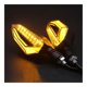 thumbnail image 1 of Universal Motorcycle Turn Signal Light 12V Waterproof Daytime Running Lights For Motorbike Tail Light Yellow, 1 of 2