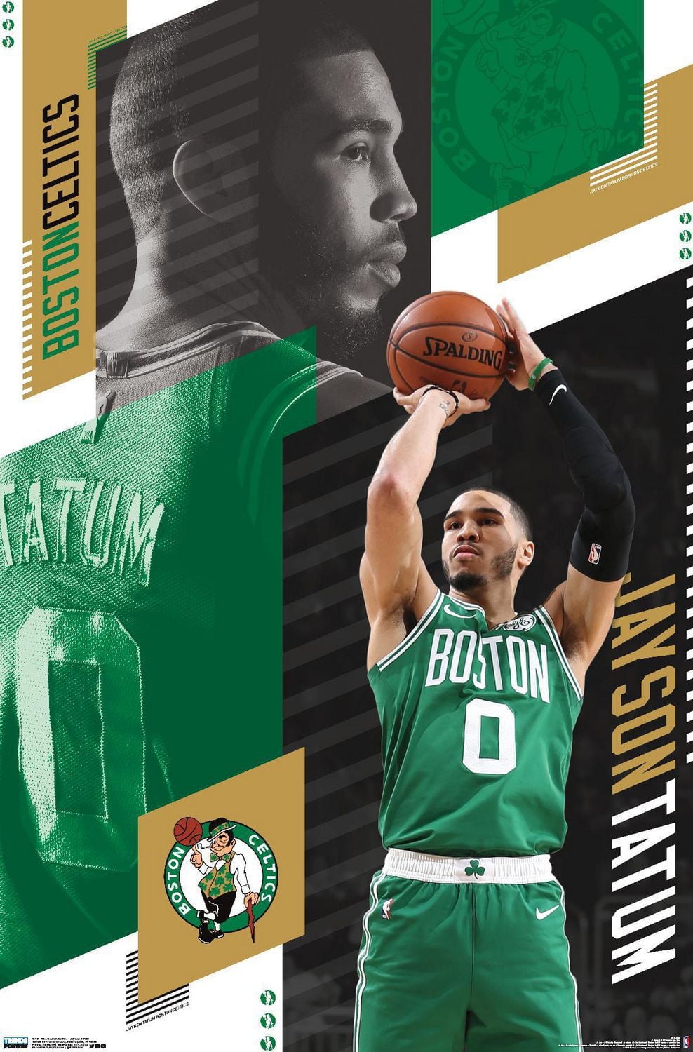 NBA Boston Celtics - Jayson Tatum 19 Wall Poster, 22.375" x 34"