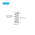 thumbnail image 2 of Uxcell 0.6mm Wire Dia x 5mm OD x 10mm L Compression Spring, 304 Stainless Steel Mechanical Extension Small Springs 10 Pcs, 2 of 7