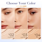 SACE LADY Foundation Stick, Medium to Full Coverage Foundation Makeup with Built-in Brush, Soft Matte Face Make Up Base with SPF 30 for Women, 0.4Oz