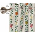 thumbnail image 5 of Christmas Kitchen Curtains and Valances Set, Rod Pocket Curtains Tier Farmhouse Window Curtains 24 Inch Length, Xmas Leaves Ball Star Berry Retro Rustic 3 Piece Kitchen Curtains Set, 5 of 6