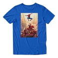 thumbnail image 2 of Marvel Spider-Man Brand New Day Men's City Ninja Battle Poster T-Shirt (Royal, S-XXXL), 2 of 4