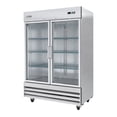 thumbnail image 3 of KoolMore 54 in.  Two-Glass Door Commercial Reach-in Refrigerator Cooler with LED Lighting - 47 Cu. ft. RIR-2D-GD, 3 of 15