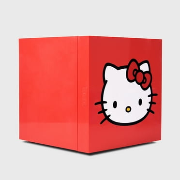 New Hello Kitty Red Cooler Mini Fridge 6.7L Single Door 9 Can ACDC