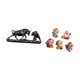 thumbnail image 5 of Figura moderna de toro y oso Feng Shui con el dios de , mini estatuas chinas, escultura animal para escritorio, dormitorio, decoración de fi, 5 of 8