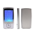 thumbnail image 2 of Deluxe Dual Channel Muscle Stimulator - 16 Modes, 12 Large Electrodes - Back, Shoulder, Neck, Sciatica, Max Power Pain Relief Device, Rechargeable Physical Therapy - Silver, 2 of 5