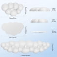 thumbnail image 6 of Tecknet Basics Ergonomic Cloud Keyboard Wrist Rest Set, Pain Relief, Non-Slip with Coaster for Laptop, Office, Gaming-White, 6 of 8