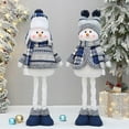 thumbnail image 5 of Christmas Standing Figurine Doll for Holiday Ornament Lovely Snowman Appearance Wearing Scarf & Hat Centerpiece Decor, 5 of 9
