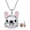 bulldog, variant on Pig Locket Necklace 925 Sterling Silver Women's Lockets Picture Necklace Memorial Photo Jewelry as Birthday Gifts for Sisters Women