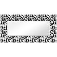 thumbnail image 3 of "Intertwined" 72"x36" Rectangular Beveled Leaner Mirror on Free Floating Reverse Printed Tempered Art Glass, 3 of 12