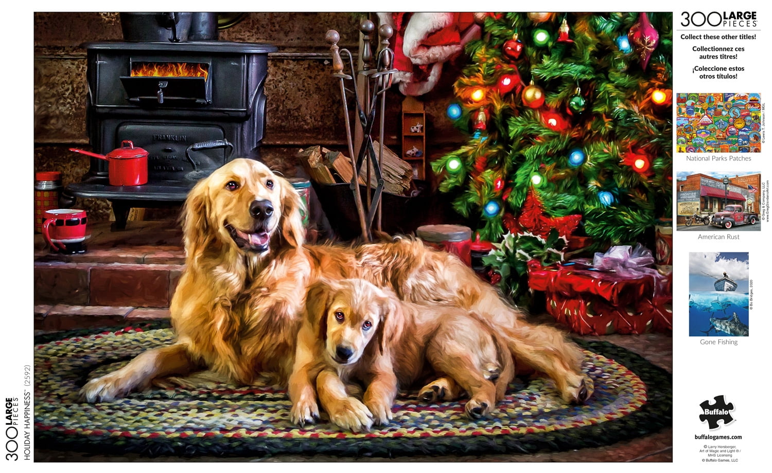 Buffalo Games 300-Piece Holiday Happiness Jigsaw Puzzle