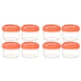 thumbnail image 1 of (Lot de 2) Rinsvye 4 Pcs Mini Pots Organisateurs de Rangement en Plastique Transparent avec Couvercles Étanches Contenant à Verrouillage du Temps Contenant Rond Transparent 35 ml Contenants de Rangement Rechargeables pour l'Organisation de la Maison et de la Cuisine, 1 of 3
