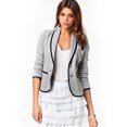 thumbnail image 3 of Floleo Clearance Fall Clothes For Women Women Business Coat Blazer Suit Long Sleeve Tops Slim Jacket Outwear Gray, 3 of 7