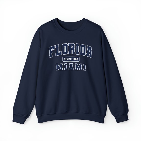 Miami Florida FL Moving Trip Vacation Sweatshirt, Gifts, Crewneck