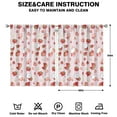 thumbnail image 2 of Nursery Curtains Boys Girls Kids Strawberry Print Pattern Window Drapes for Living Bedroom Playroom Room Decor Rod Pocket 42x54 Inch 2 Panels, 2 of 2