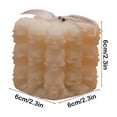 thumbnail image 3 of Luoshdecor 3D Skull Stackable Candle ,Skull Cube Shape Aromatherapy Candle for Halloween Table Decor, 3 of 6