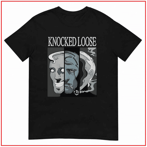 Knocked Loose Three Faces Rock Band Vintage Style Unisex T Shirt V14560 Size S-5XL