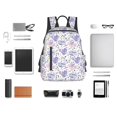 thumbnail image 3 of Lafuoo Lavender Flowers Pattern Lightweight Backpack, Wear-resistant Multi-pocket Travel Backpack, Suitable for Work, Campus, Mountaineering, Unisex-One Size, 3 of 7
