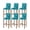 Aqua, variant on Grey Ombre Marble Bar Stool Covers Set of 4, Gray Marble Crack Abstract Modern Stretch Washable Bar Chair Covers with Backs, Removable Pub Counter Height Chair Cover for Kitchen Dining Room Cafe