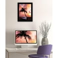 thumbnail image 4 of Palm Tree Sunset Black Framed Print Wall Art, 4 of 11
