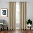 thumbnail image 2 of TWSOUL Grommet Blackout Curtains Thermal Insulated Room Darkening Drapes for Bedroom Living Room 42x84 inch Beige 2 Panels, 2 of 11