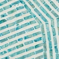 thumbnail image 5 of Baxton Studio Draven Wood & Mother of Pearl End Table in White and Blue, 5 of 7