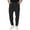 Black, variant on Men's Casual Pants Men's Slim Fit Business Pants Fashion Solid Casual Flat Front Work Long Trousers Black 3XL